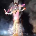 Burning of an effigy of Ravana